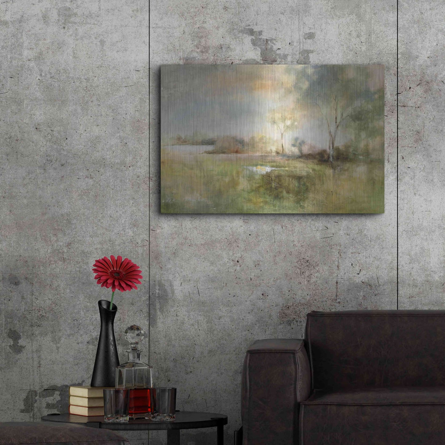 Luxe Metal Art 'Reflection of June' by J Austin Jennings, Metal Wall Art,36x24