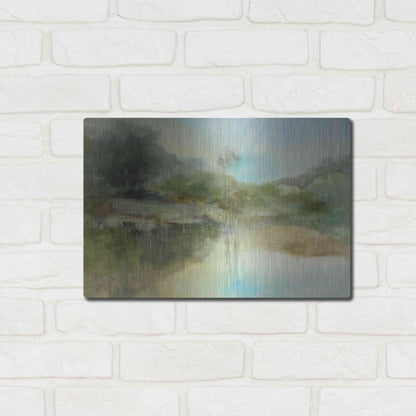 Luxe Metal Art 'The Lazy Day' by J Austin Jennings, Metal Wall Art,16x12