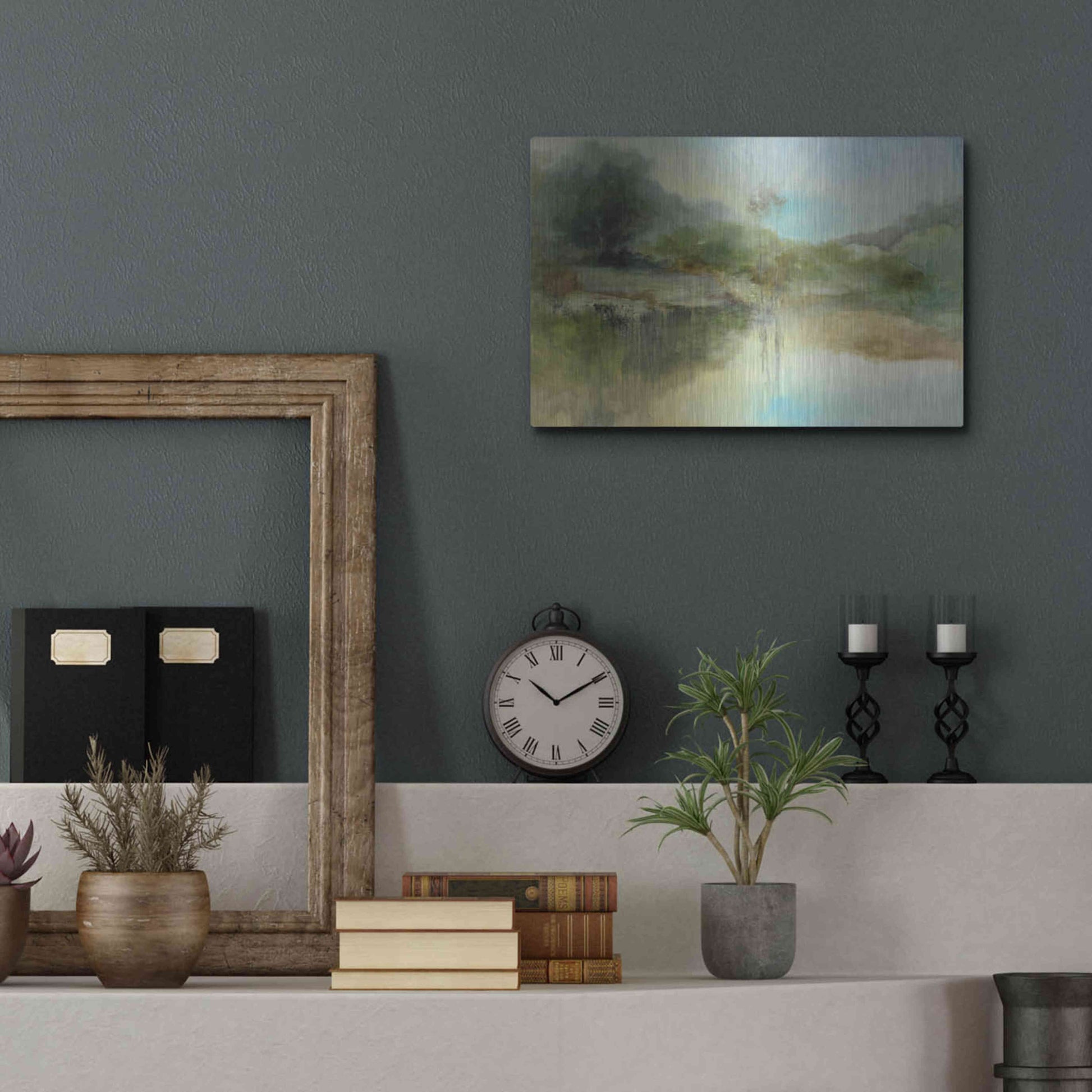 Luxe Metal Art 'The Lazy Day' by J Austin Jennings, Metal Wall Art,16x12