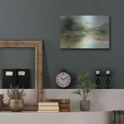 Luxe Metal Art 'The Lazy Day' by J Austin Jennings, Metal Wall Art,16x12