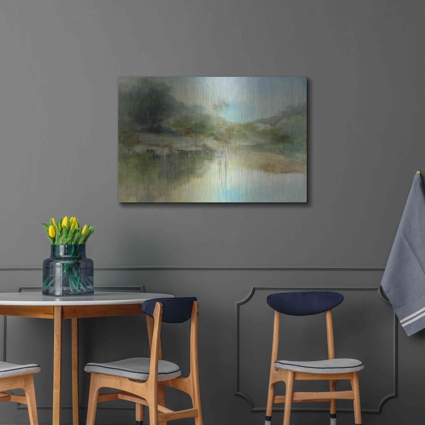 Luxe Metal Art 'The Lazy Day' by J Austin Jennings, Metal Wall Art,36x24