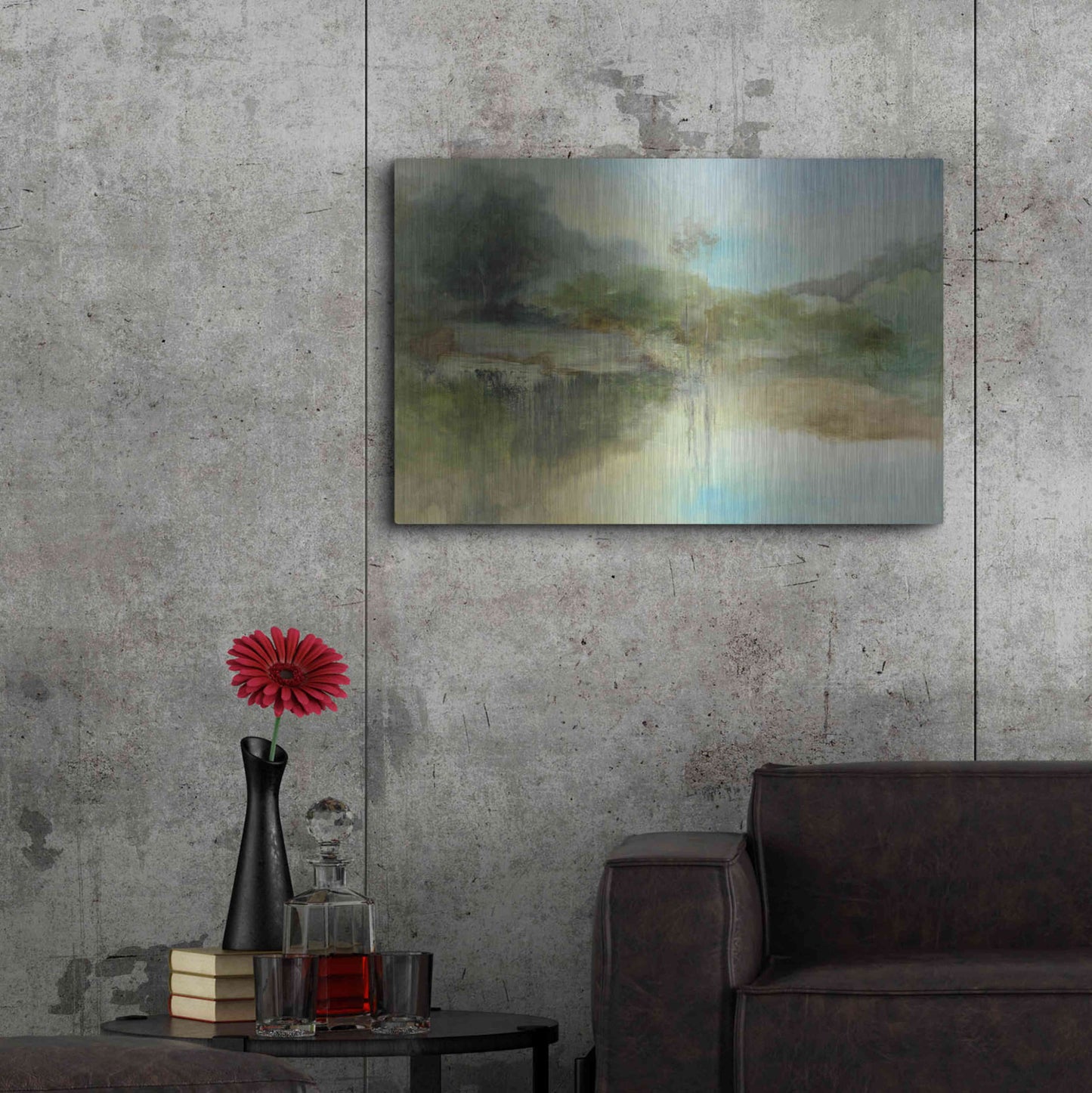 Luxe Metal Art 'The Lazy Day' by J Austin Jennings, Metal Wall Art,36x24