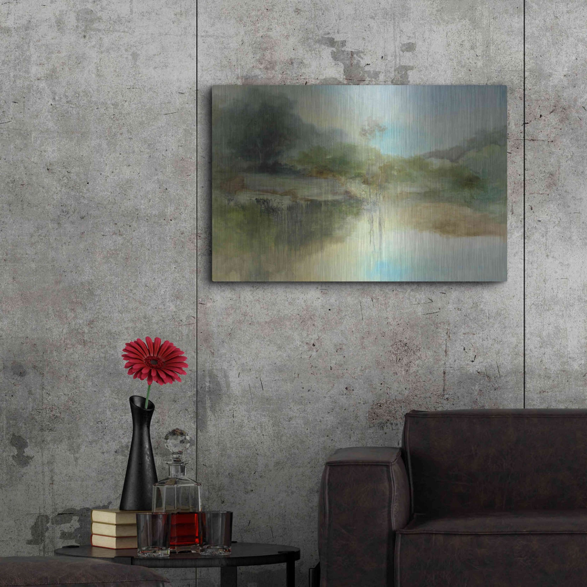 Luxe Metal Art 'The Lazy Day' by J Austin Jennings, Metal Wall Art,36x24