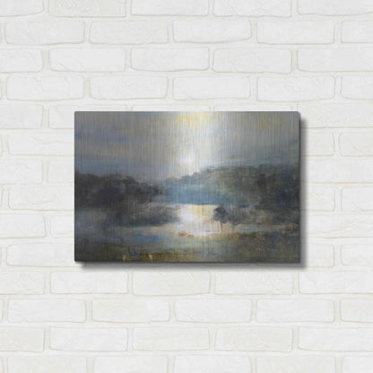 Luxe Metal Art 'Valley Blue' by J Austin Jennings, Metal Wall Art,24x16