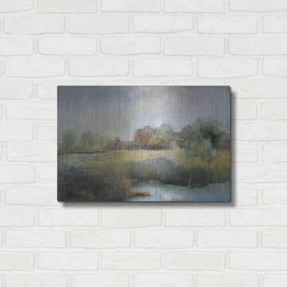 Luxe Metal Art 'A Chill in the Air' by J Austin Jennings, Metal Wall Art,24x16