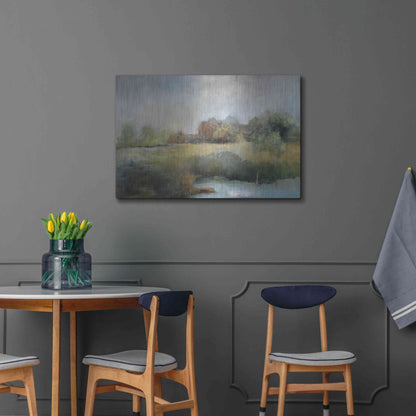 Luxe Metal Art 'A Chill in the Air' by J Austin Jennings, Metal Wall Art,36x24