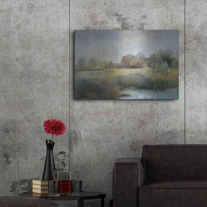 Luxe Metal Art 'A Chill in the Air' by J Austin Jennings, Metal Wall Art,36x24