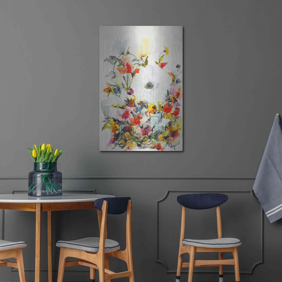 'Gardenia 11' by Karin J – Metal Wall Art, 24x36 room view