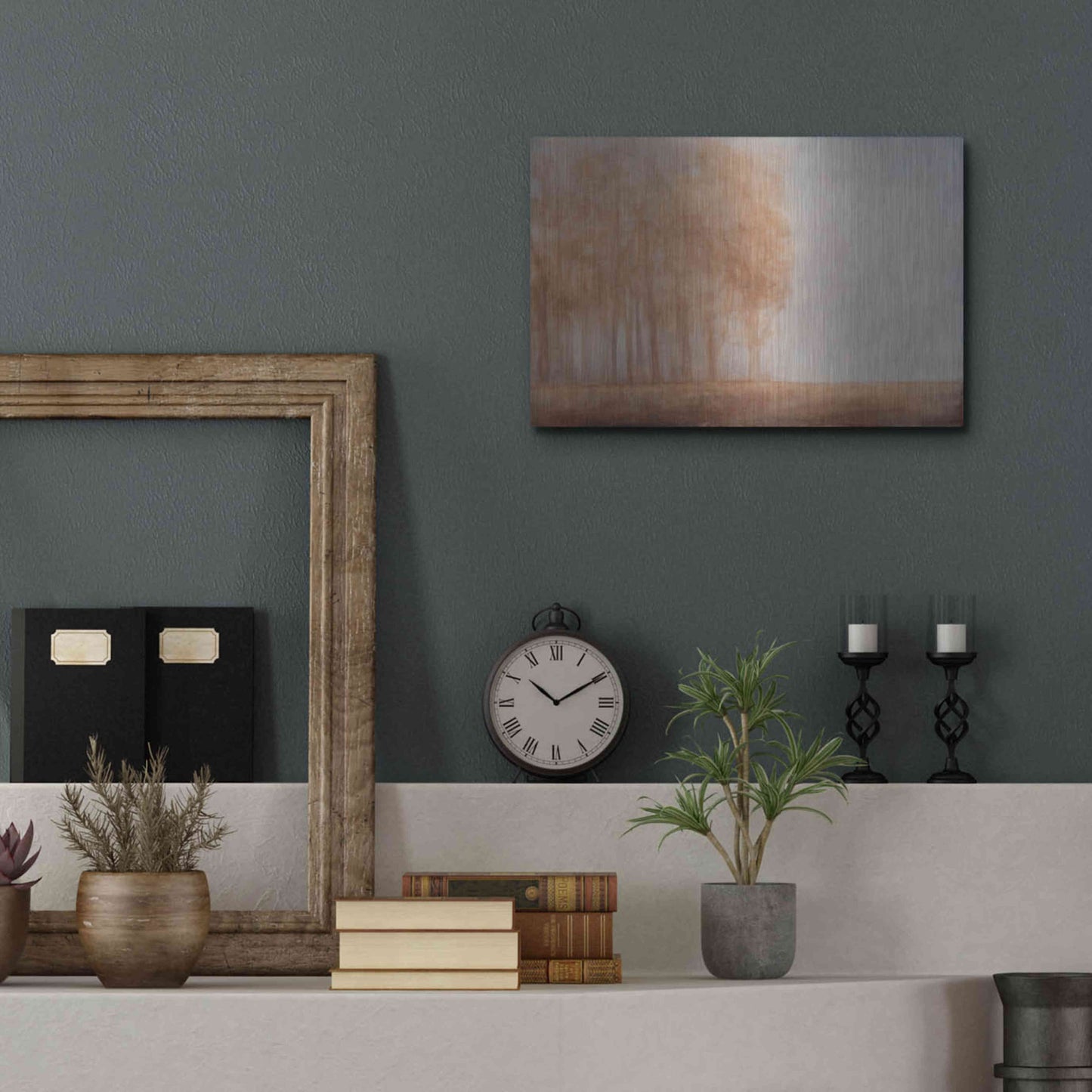 Luxe Metal Art 'Watching Place' by Dana Johns, Metal Wall Art,16x12