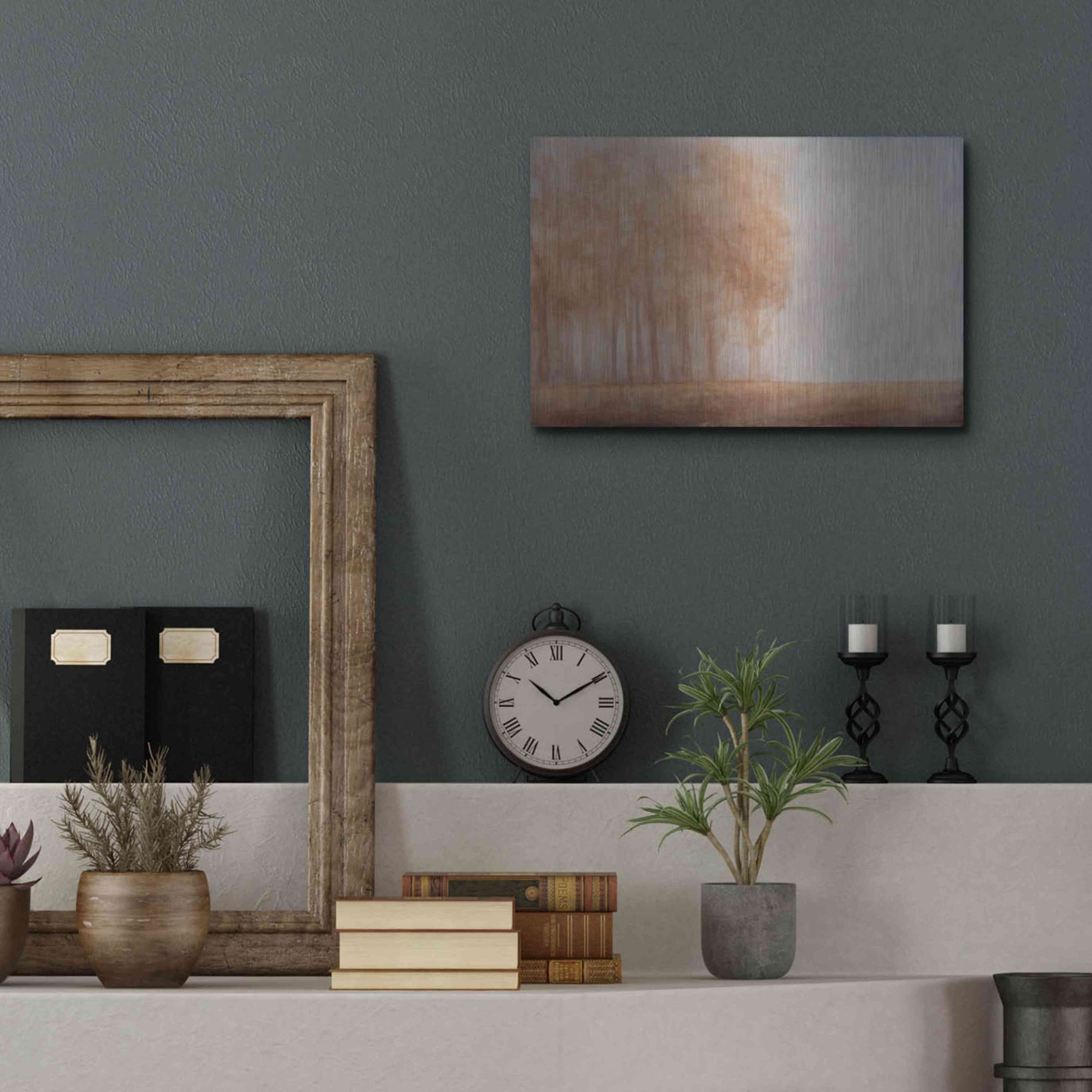 Luxe Metal Art 'Watching Place' by Dana Johns, Metal Wall Art,16x12