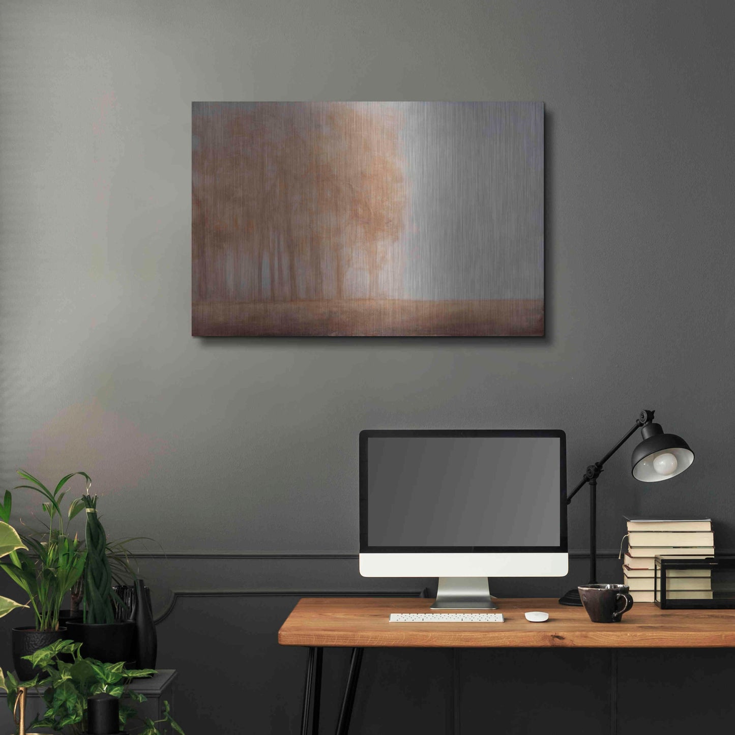 Luxe Metal Art 'Watching Place' by Dana Johns, Metal Wall Art,36x24
