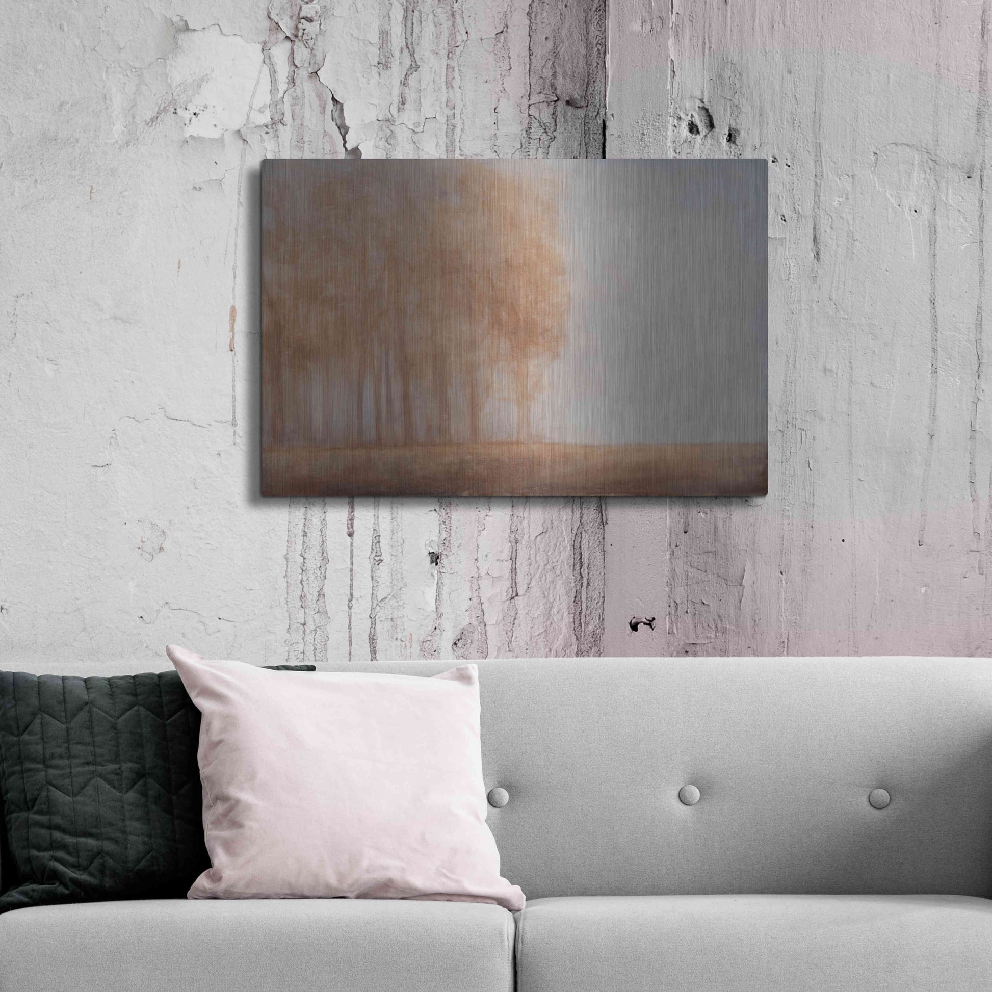 Luxe Metal Art 'Watching Place' by Dana Johns, Metal Wall Art,36x24