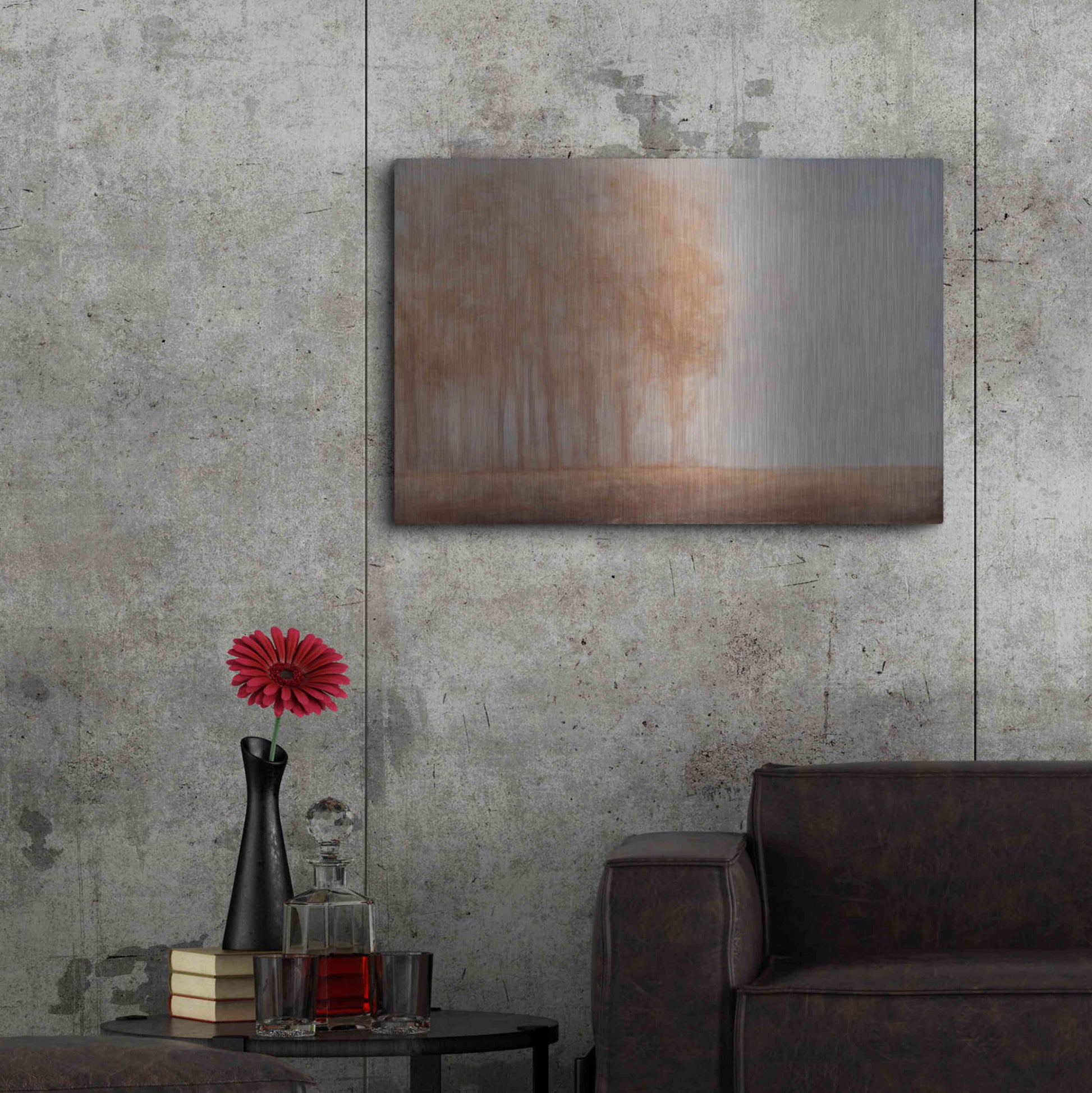 Luxe Metal Art 'Watching Place' by Dana Johns, Metal Wall Art,36x24