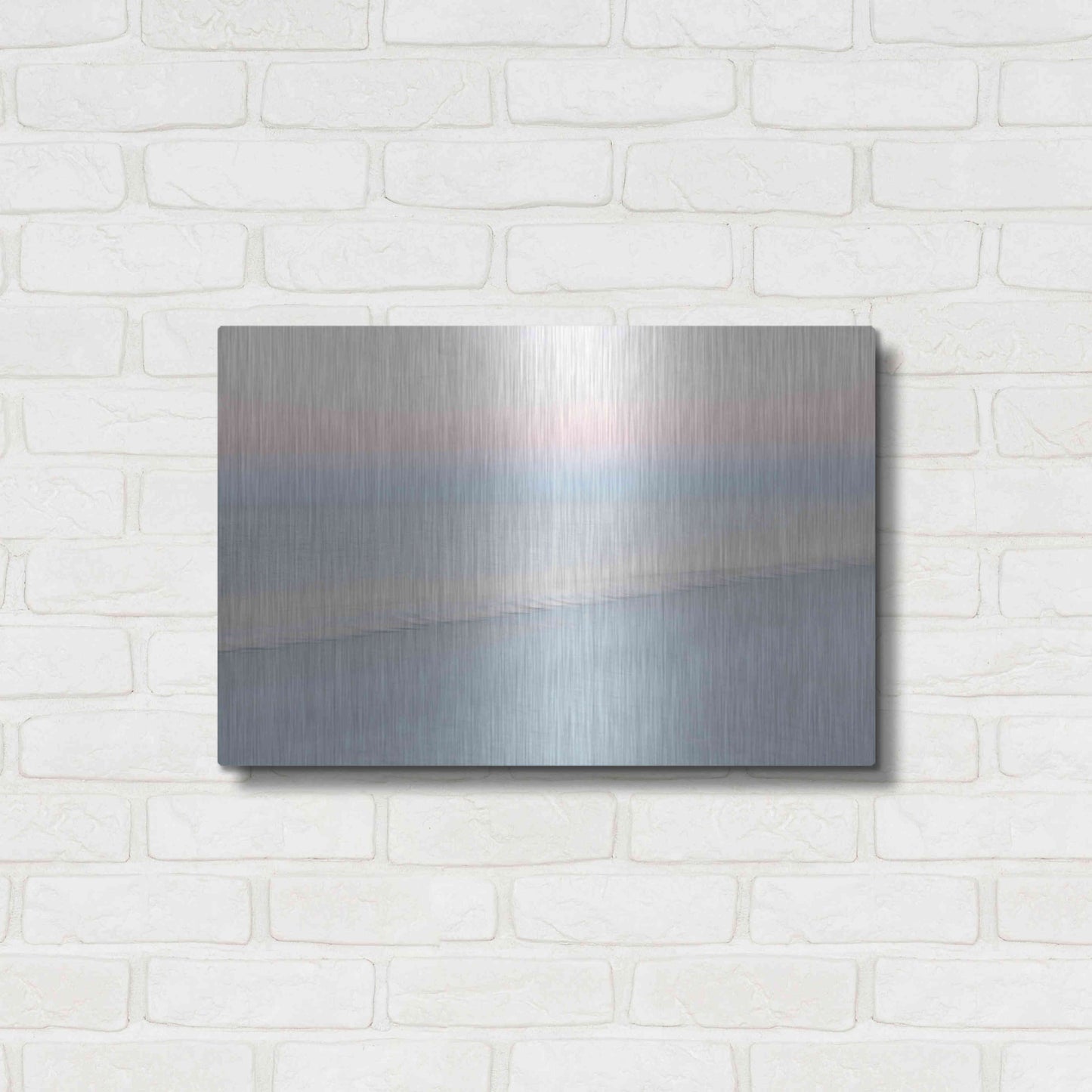 Luxe Metal Art 'Crescent Beach #9' by John Juracek, Metal Wall Art,24x16