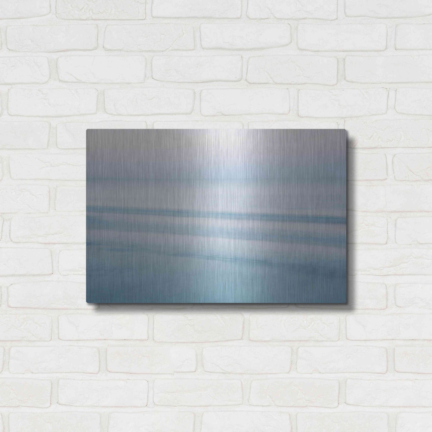 Luxe Metal Art 'Three Waves Crescent Beach' by John Juracek, Metal Wall Art,24x16