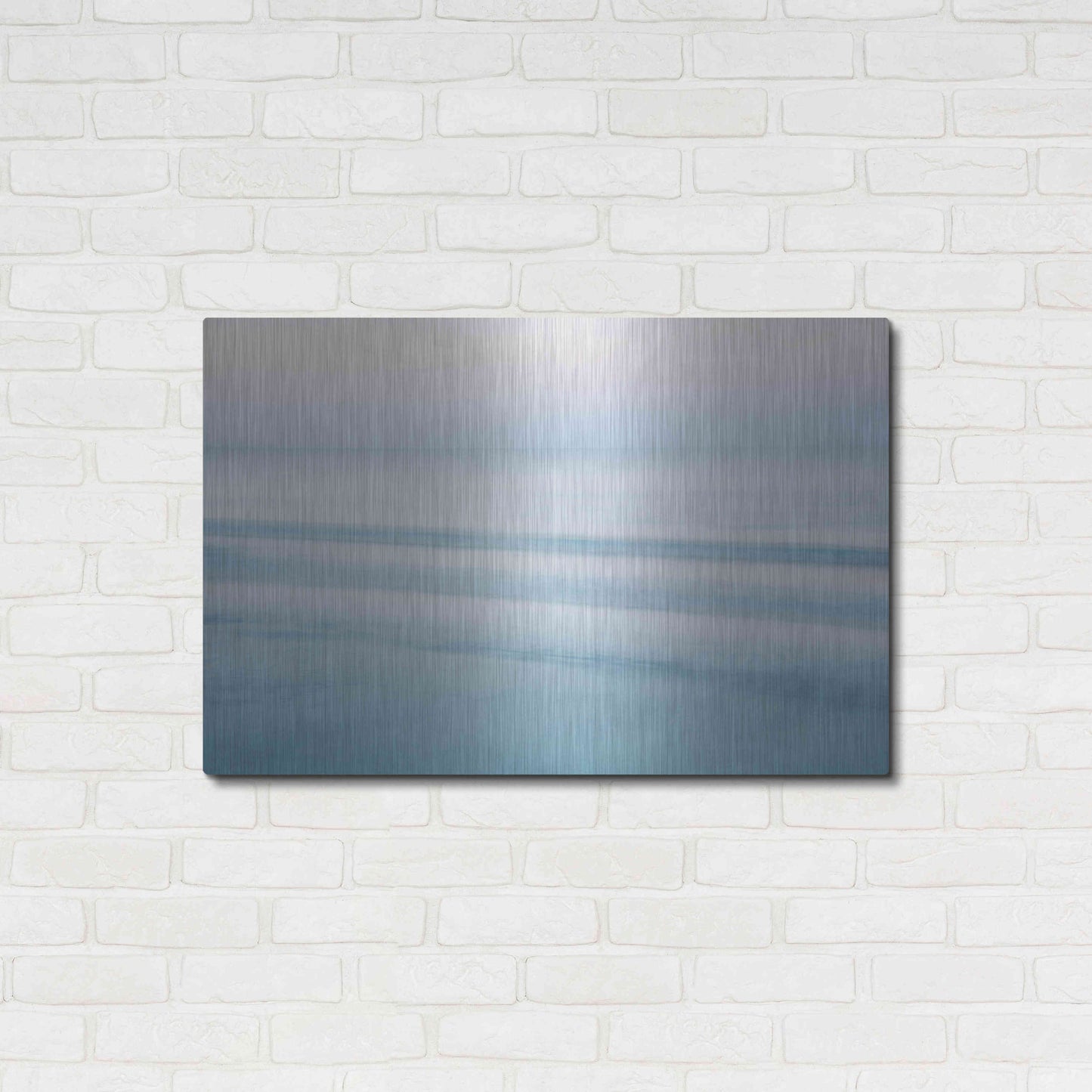 Luxe Metal Art 'Three Waves Crescent Beach' by John Juracek, Metal Wall Art,36x24