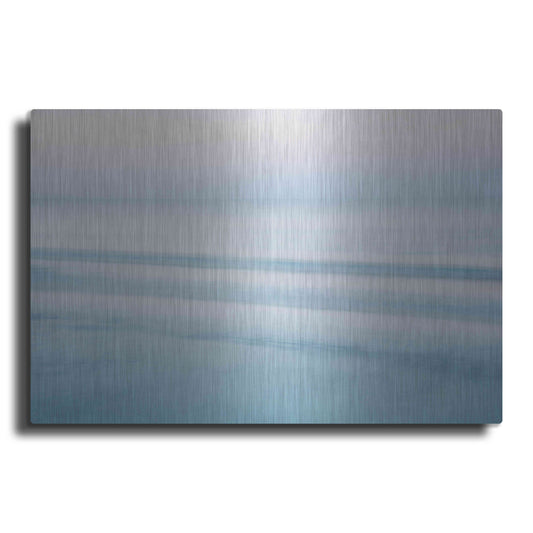 Luxe Metal Art 'Three Waves Crescent Beach' by John Juracek, Metal Wall Art