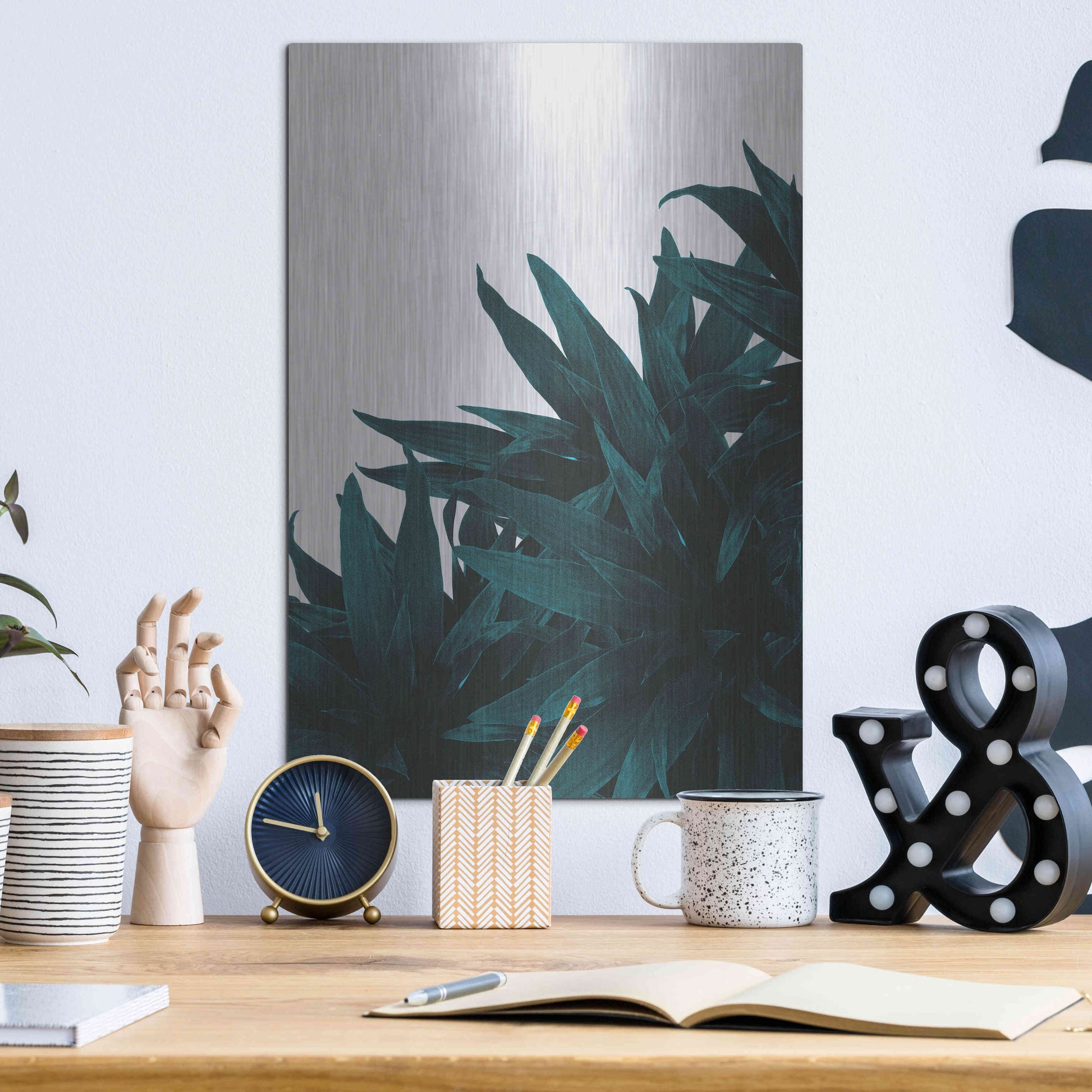 Luxe Metal Art 'End Up Here' by Hanna Kastl-Lundberg, Metal Wall Art,12x16