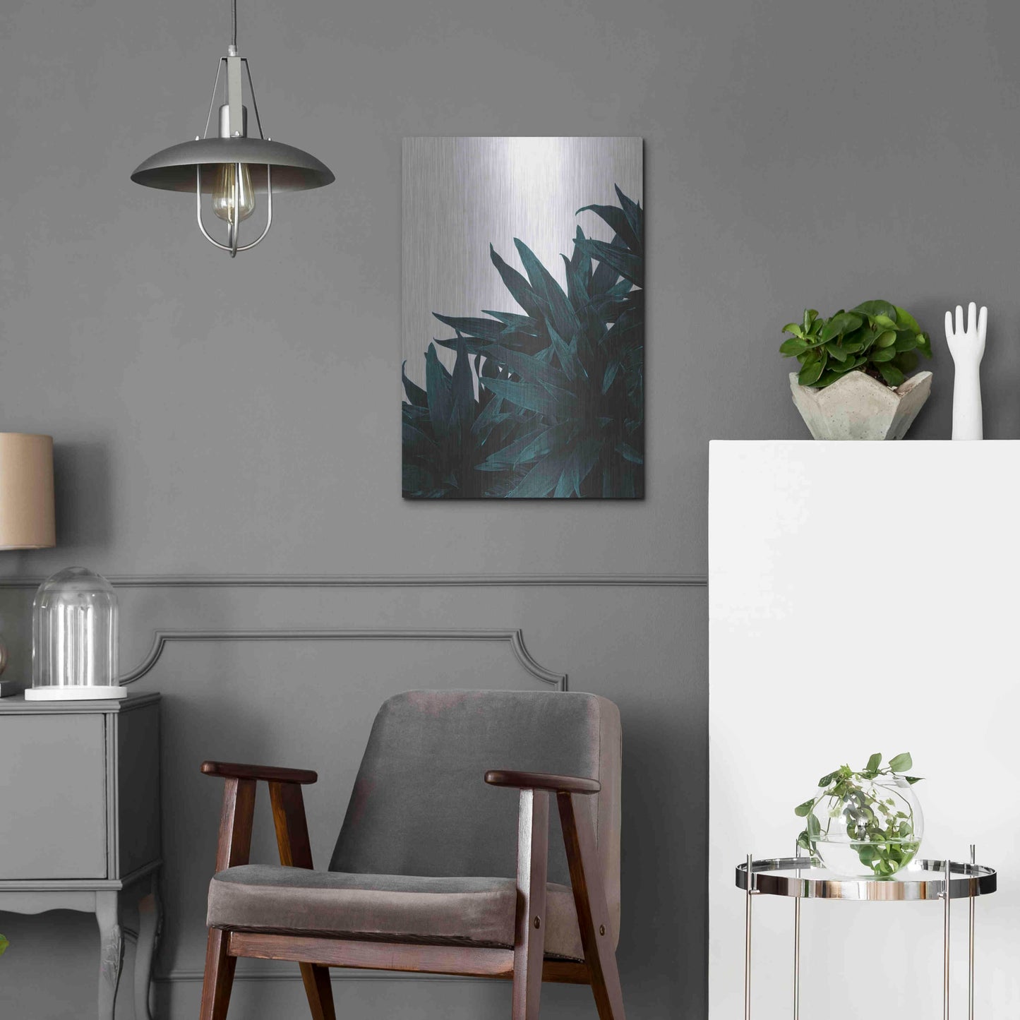 Luxe Metal Art 'End Up Here' by Hanna Kastl-Lundberg, Metal Wall Art,16x24