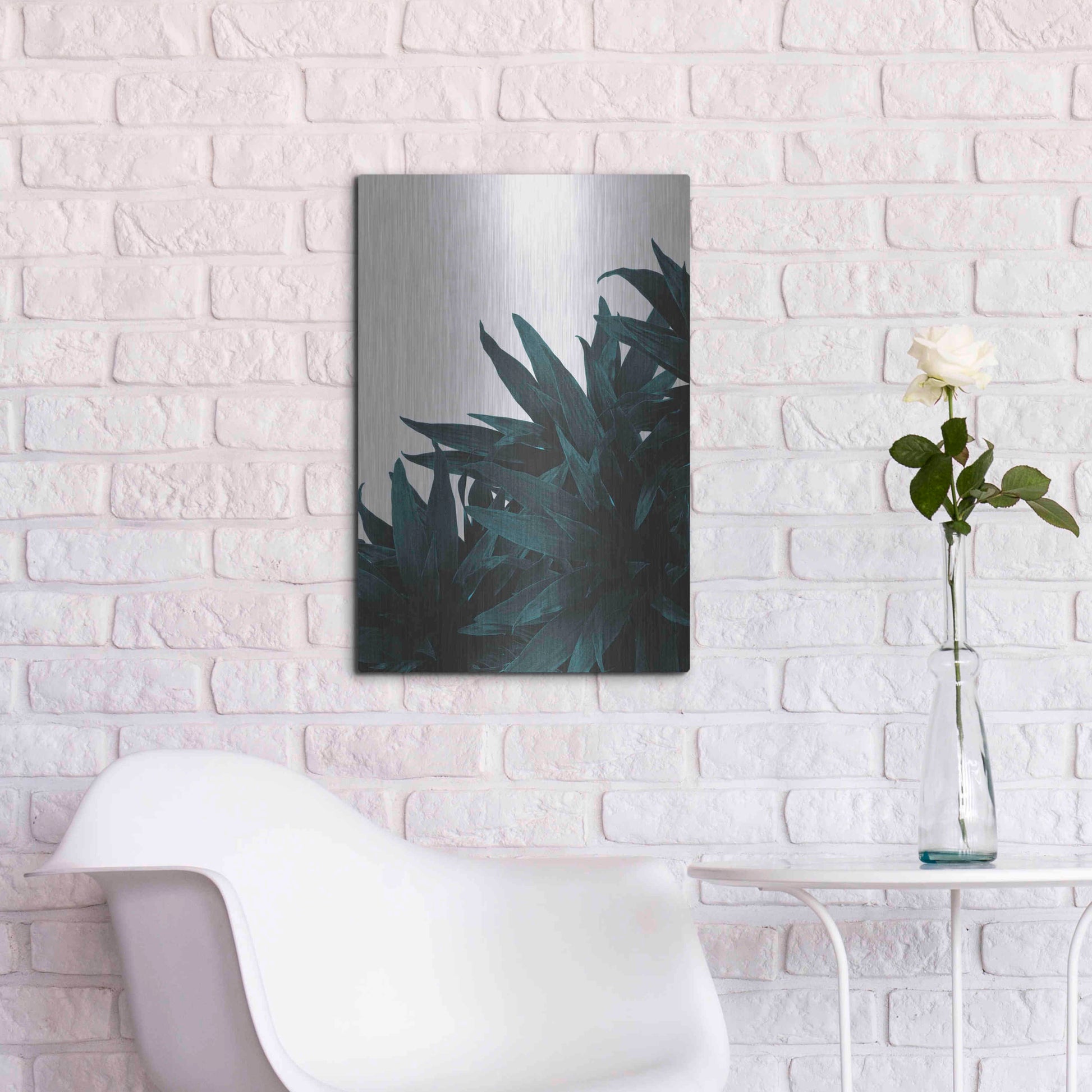 Luxe Metal Art 'End Up Here' by Hanna Kastl-Lundberg, Metal Wall Art,16x24