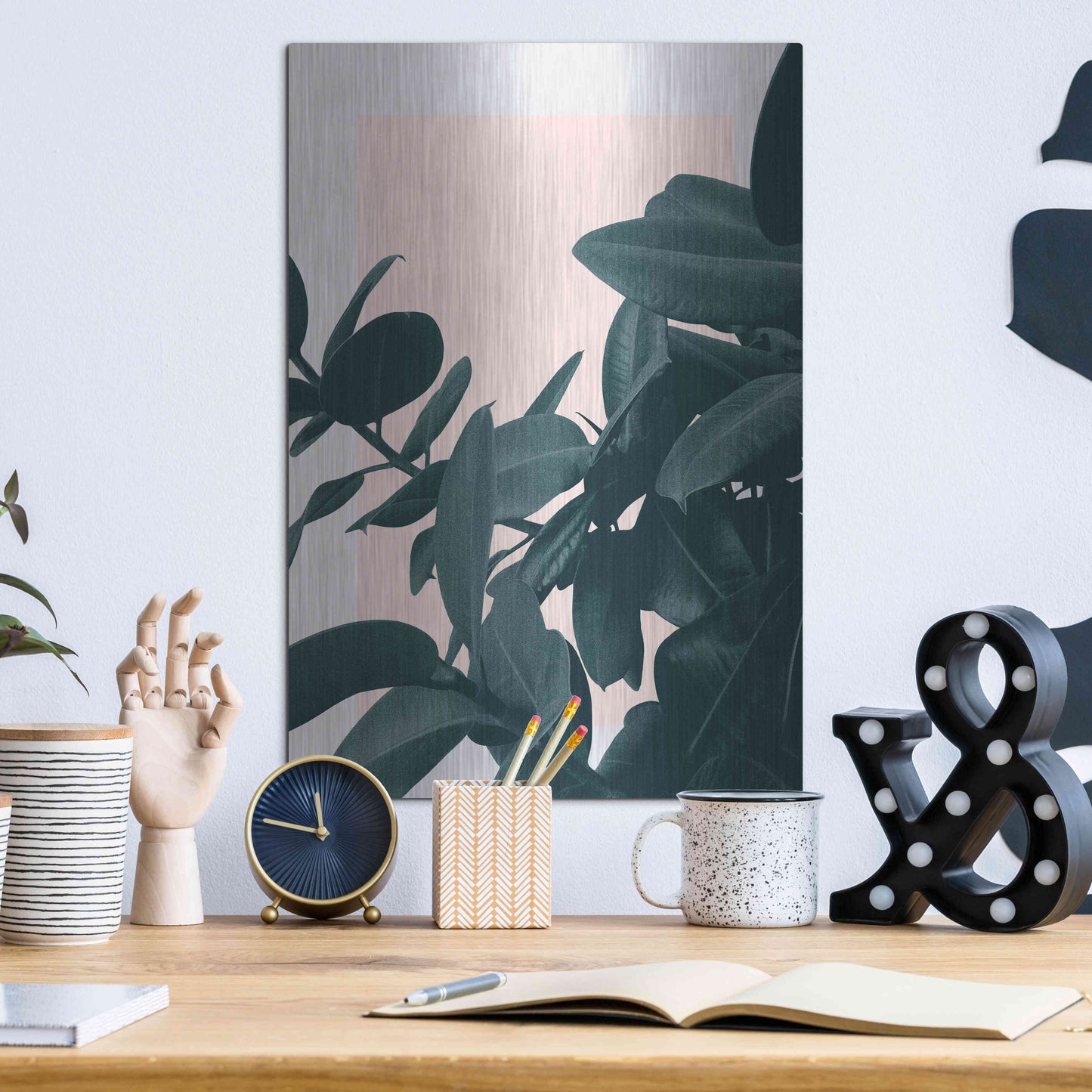 Luxe Metal Art 'Imagine' by Hanna Kastl-Lundberg, Metal Wall Art,12x16