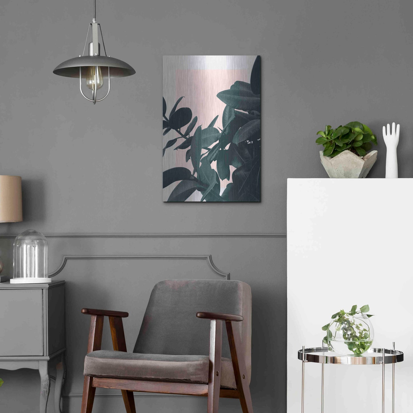 Luxe Metal Art 'Imagine' by Hanna Kastl-Lundberg, Metal Wall Art,16x24