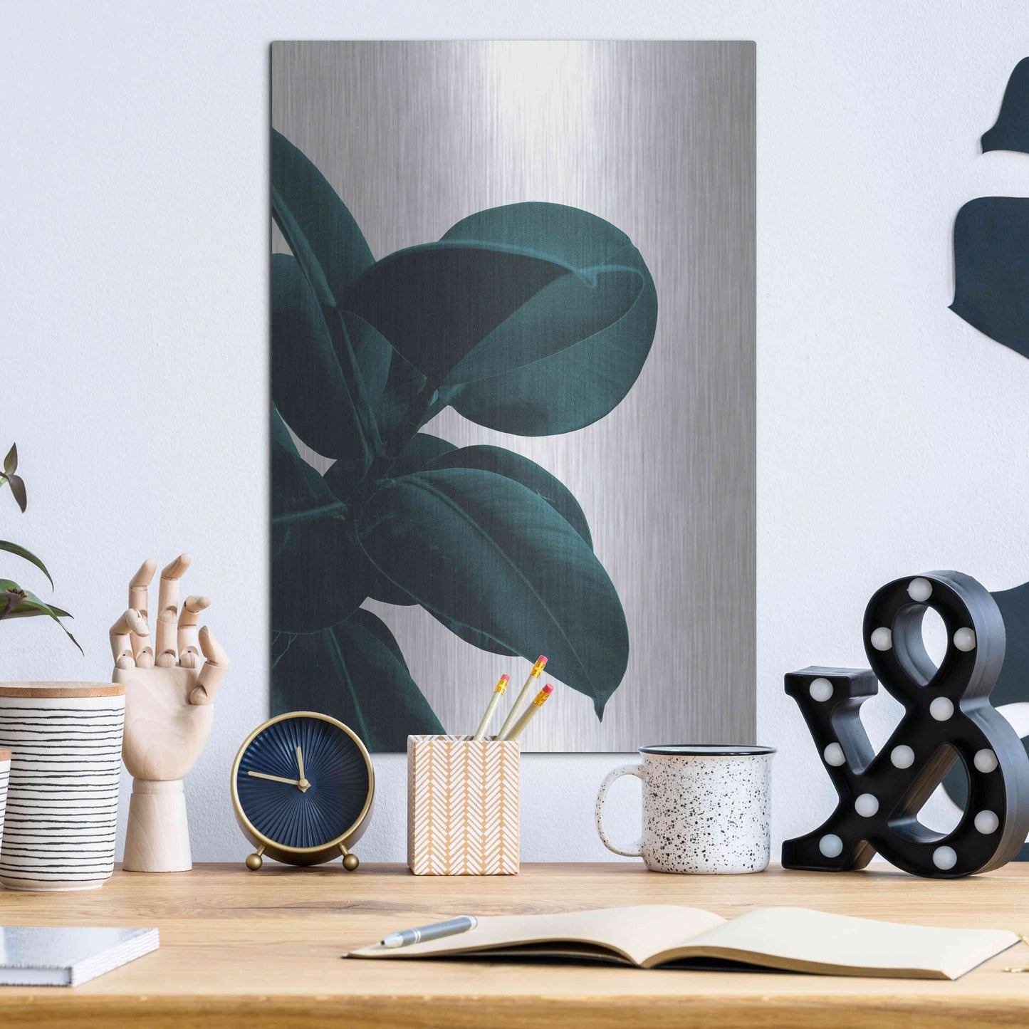 Luxe Metal Art 'Long Way Home' by Hanna Kastl-Lundberg, Metal Wall Art,12x16