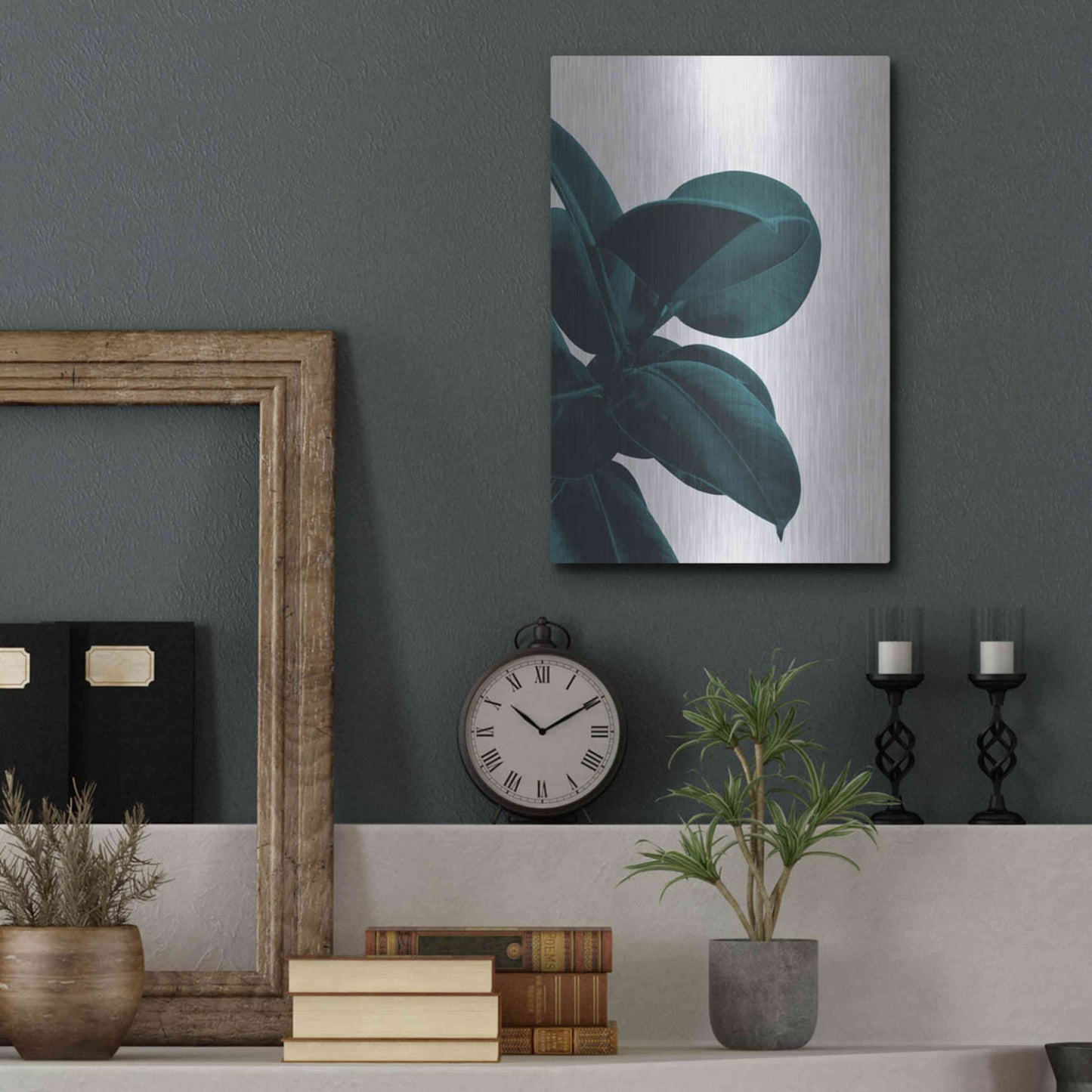 Luxe Metal Art 'Long Way Home' by Hanna Kastl-Lundberg, Metal Wall Art,12x16