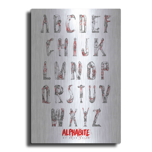 Luxe Metal Art 'Alphabite' by Doug Keith, Metal Wall Art