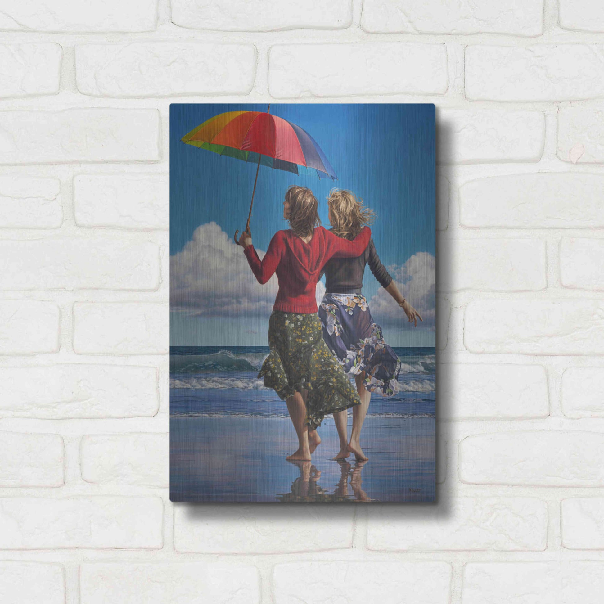 Luxe Metal Art 'Celebration of Life' by Paul Kelley, Metal Wall Art,12x16