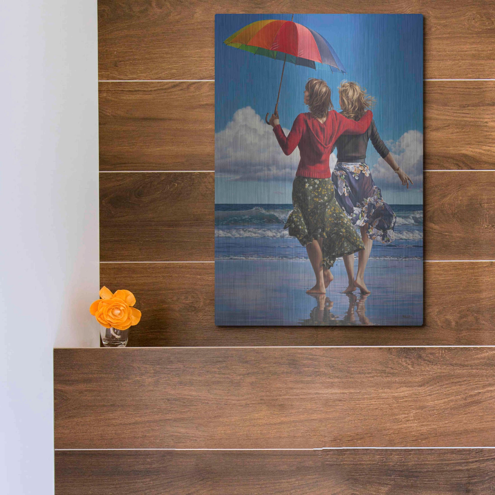 Luxe Metal Art 'Celebration of Life' by Paul Kelley, Metal Wall Art,12x16