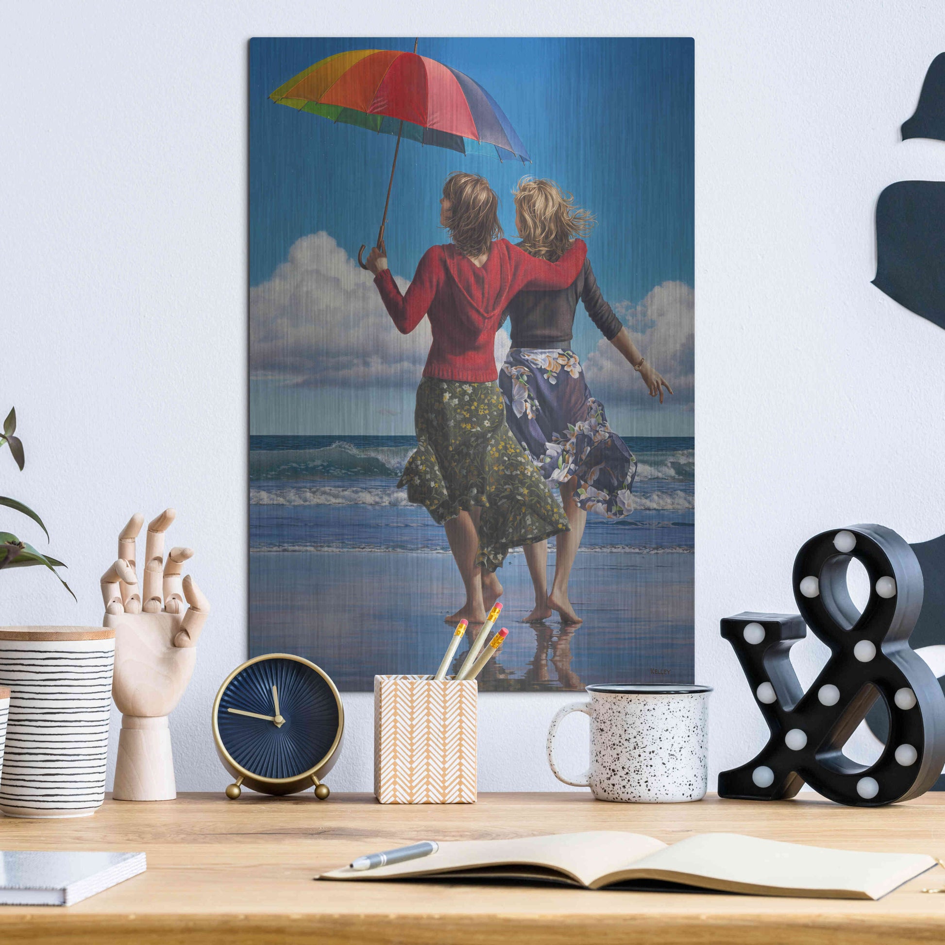 Luxe Metal Art 'Celebration of Life' by Paul Kelley, Metal Wall Art,12x16