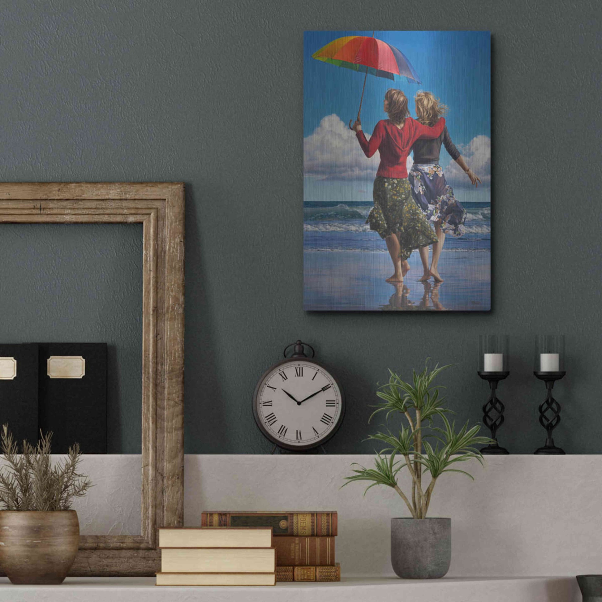 Luxe Metal Art 'Celebration of Life' by Paul Kelley, Metal Wall Art,12x16