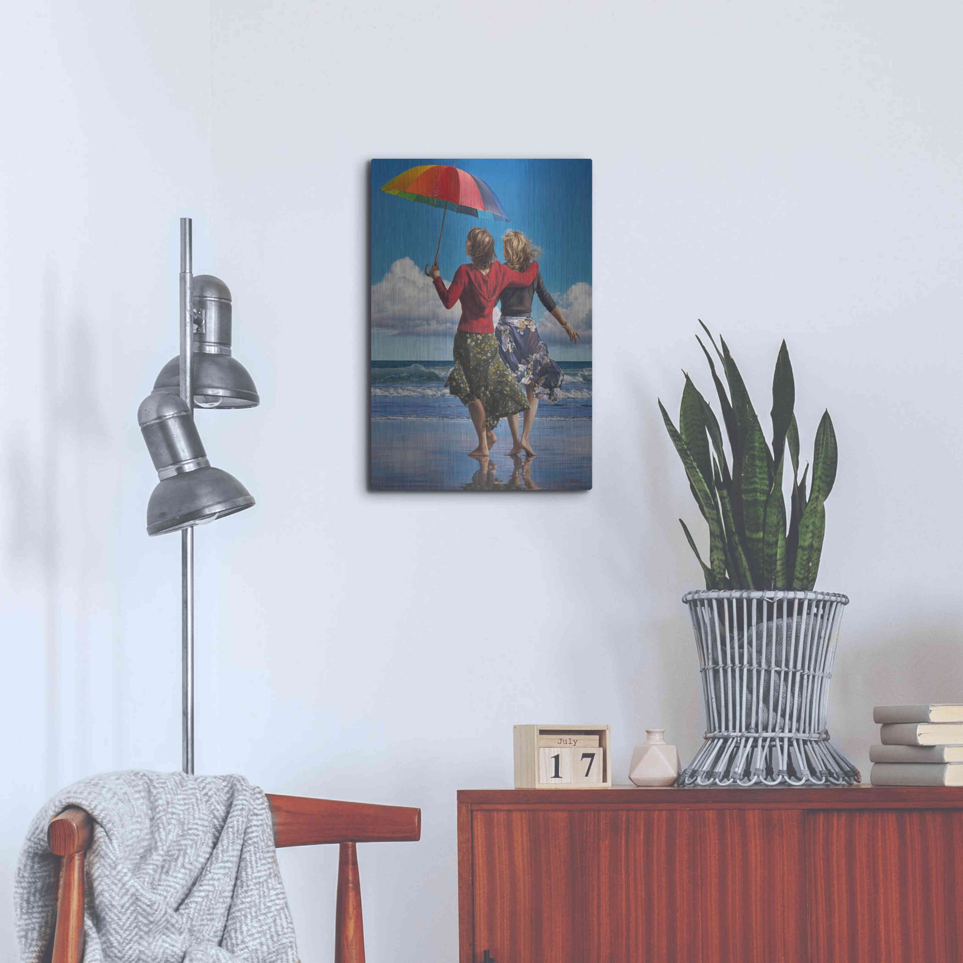 Luxe Metal Art 'Celebration of Life' by Paul Kelley, Metal Wall Art,16x24