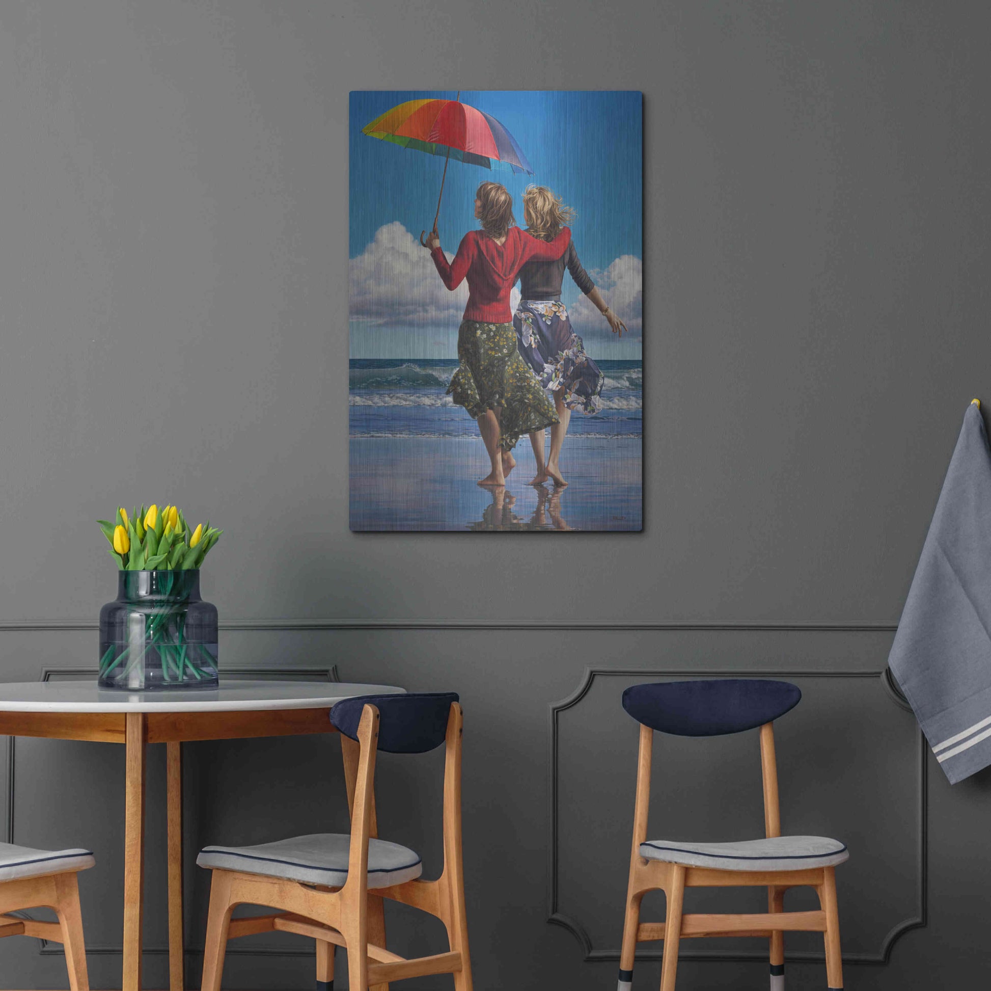 Luxe Metal Art 'Celebration of Life' by Paul Kelley, Metal Wall Art,24x36