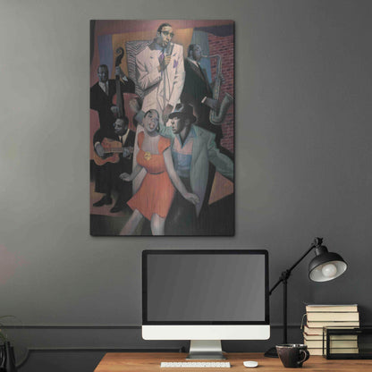 Luxe Metal Art 'Club Zanzibar' by Gary Kelley, Metal Wall Art,24x36