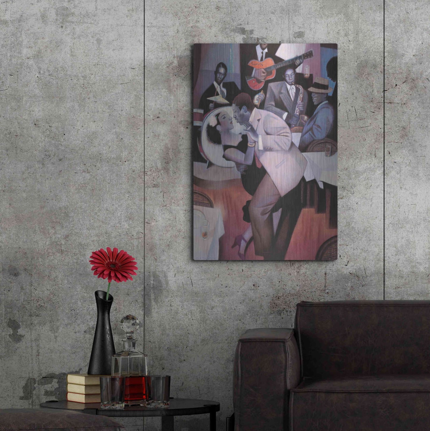 Luxe Metal Art 'Harlem Nocturne' by Gary Kelley, Metal Wall Art,24x36