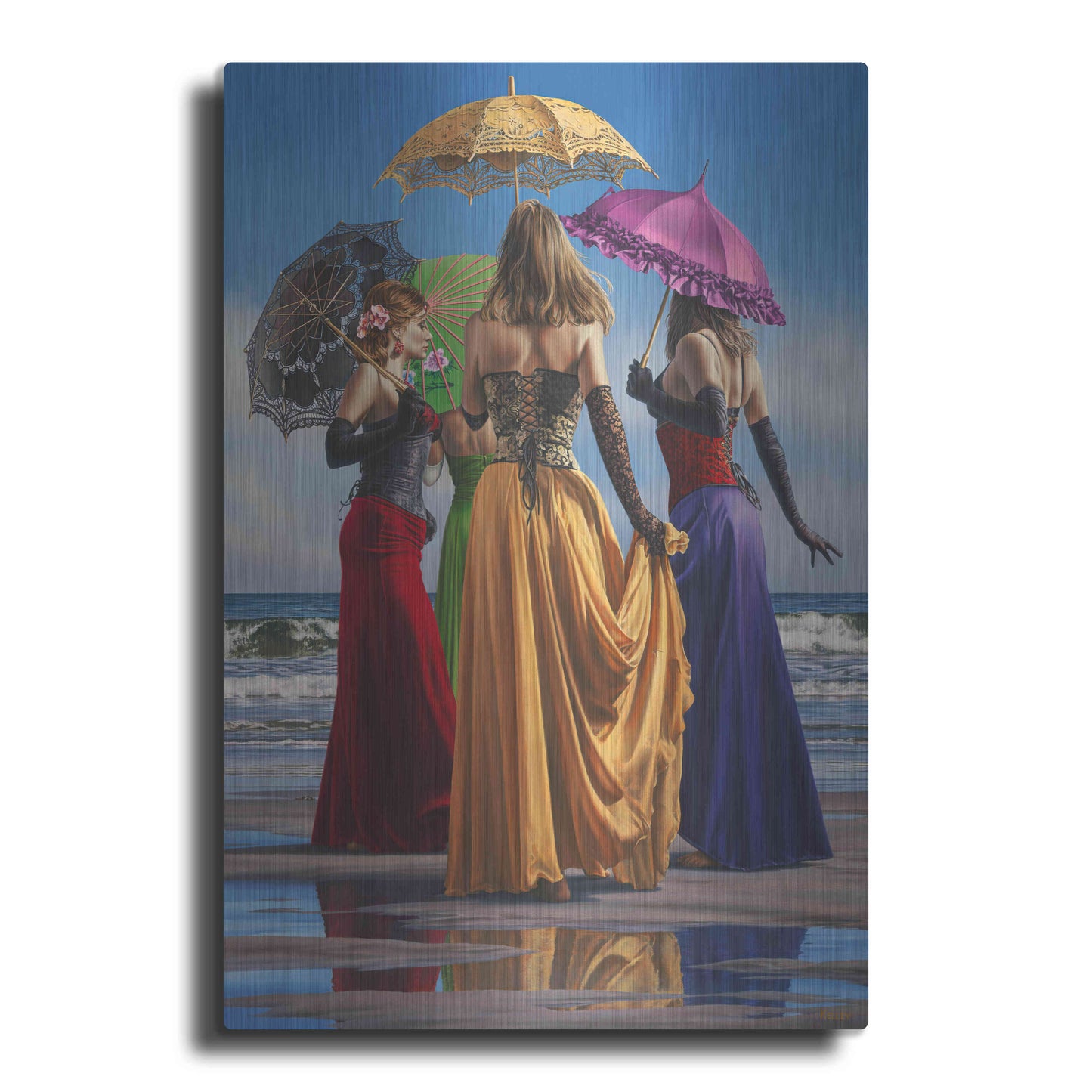 Luxe Metal Art 'Parasols' by Paul Kelley, Metal Wall Art