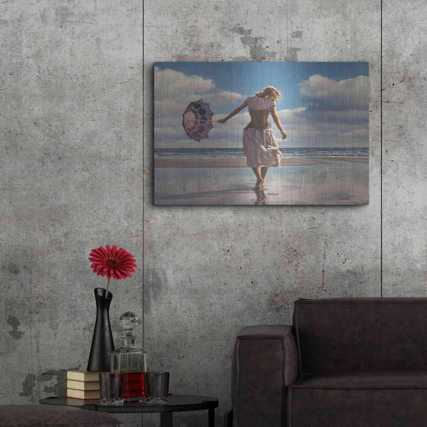 Luxe Metal Art 'Walking on Broken Clouds' by Paul Kelley, Metal Wall Art,36x24