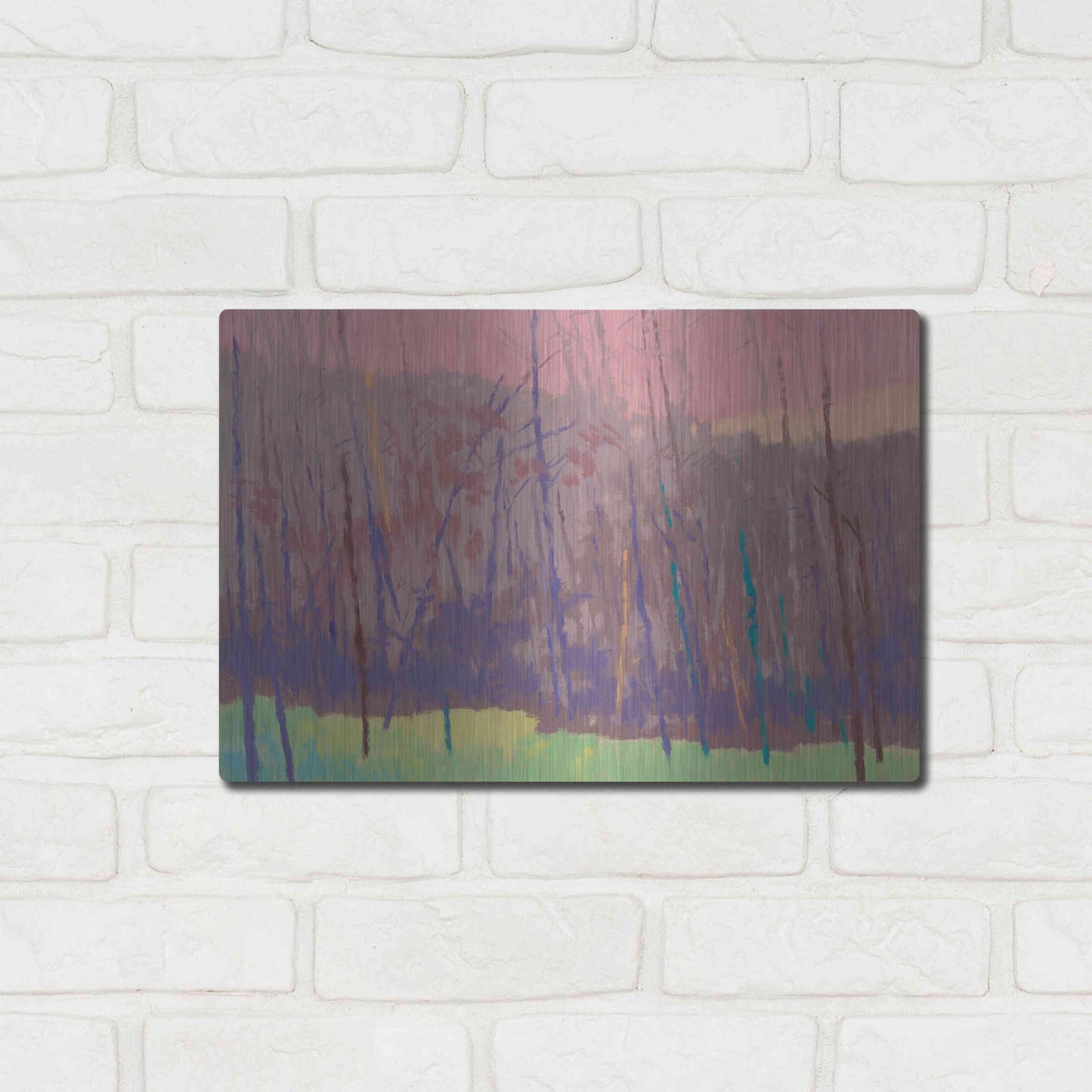 Luxe Metal Art 'Early Morning' by Mike Kelly, Metal Wall Art,16x12