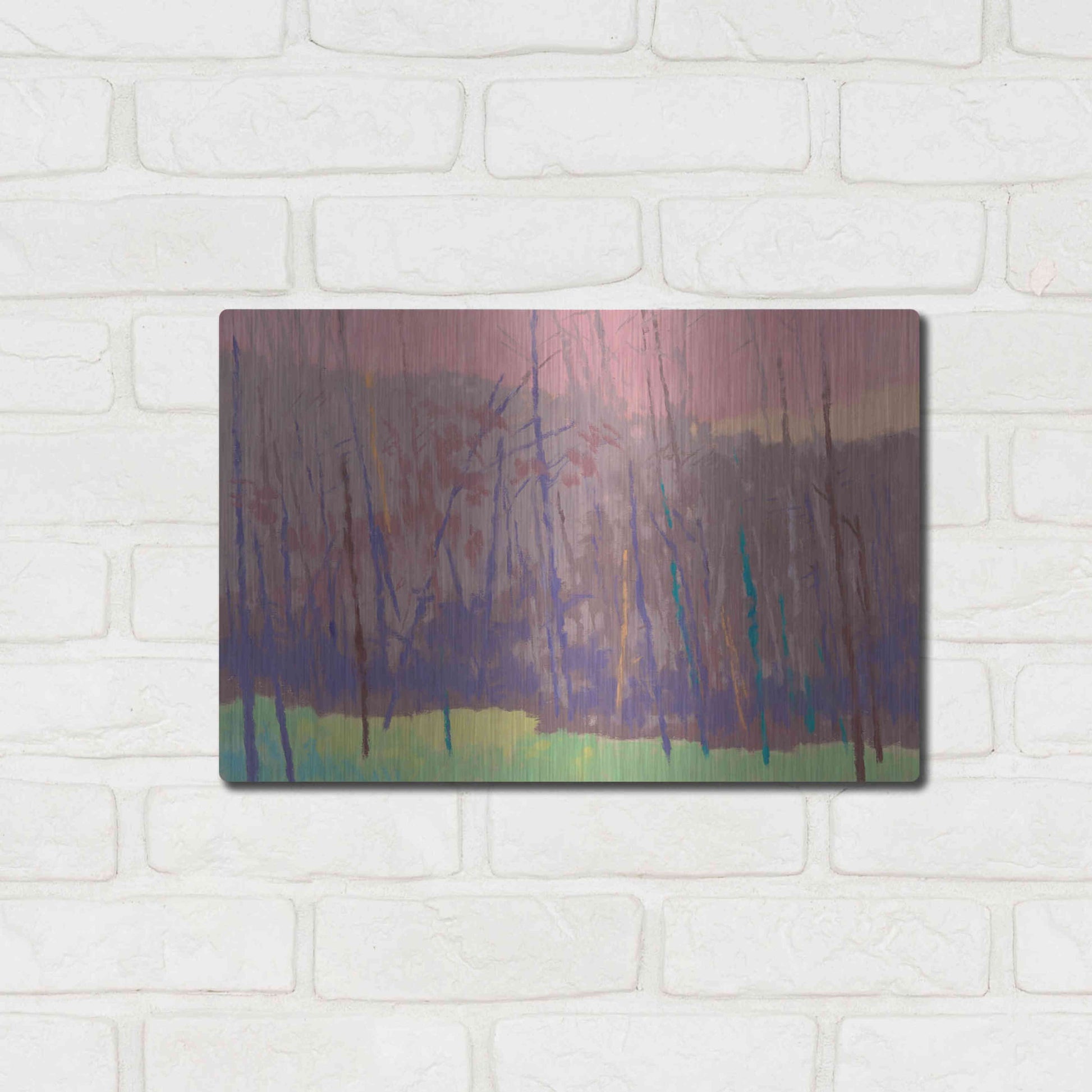 Luxe Metal Art 'Early Morning' by Mike Kelly, Metal Wall Art,16x12