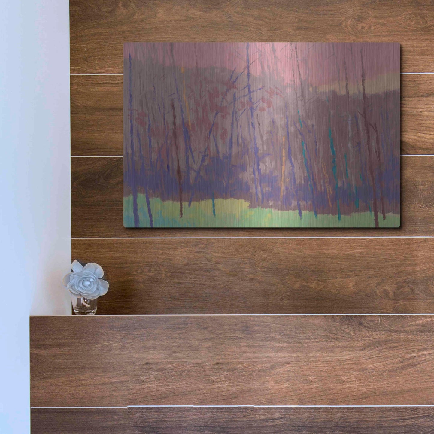 Luxe Metal Art 'Early Morning' by Mike Kelly, Metal Wall Art,16x12