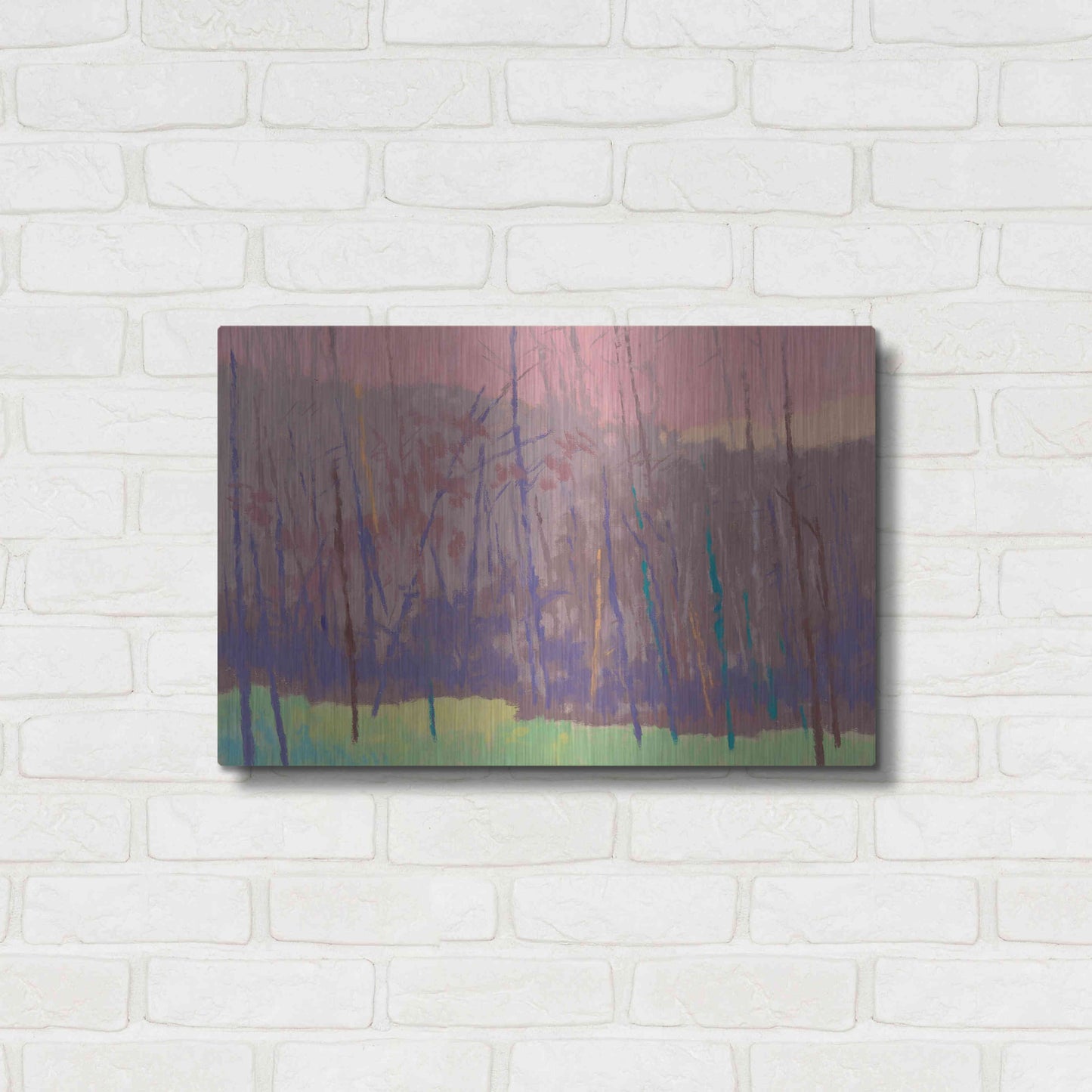 Luxe Metal Art 'Early Morning' by Mike Kelly, Metal Wall Art,24x16