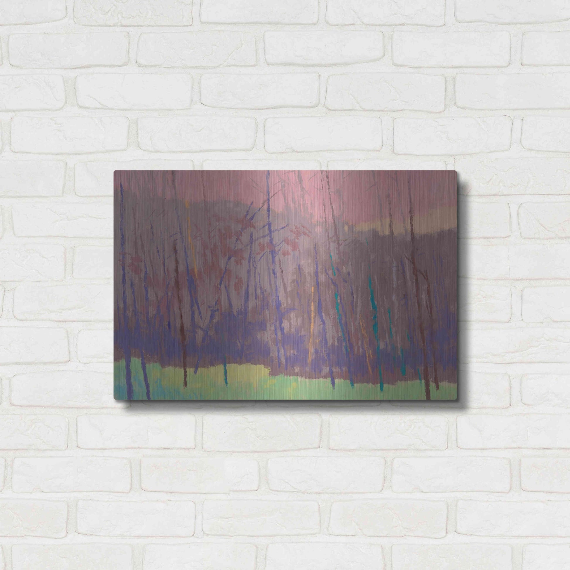 Luxe Metal Art 'Early Morning' by Mike Kelly, Metal Wall Art,24x16