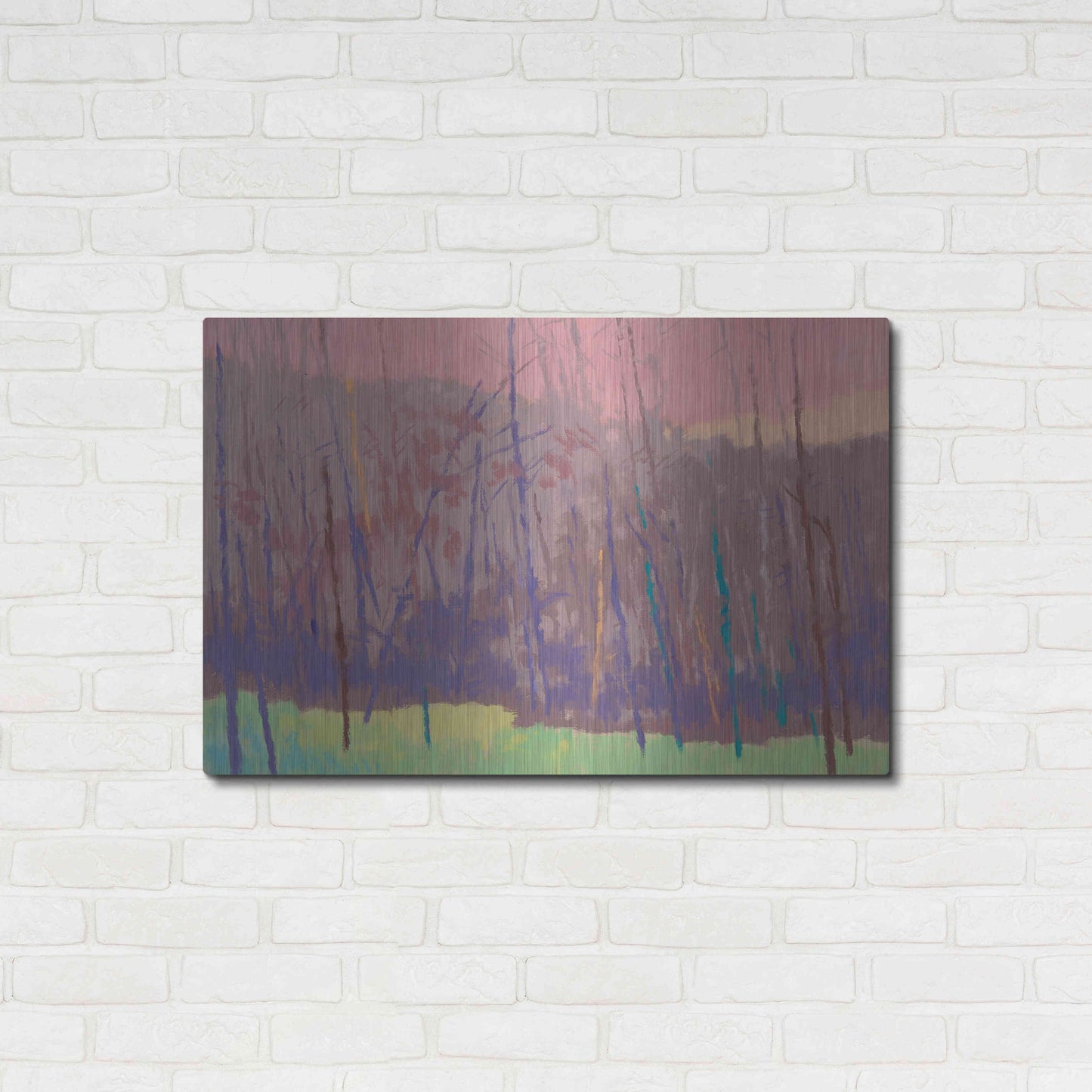 Luxe Metal Art 'Early Morning' by Mike Kelly, Metal Wall Art,36x24