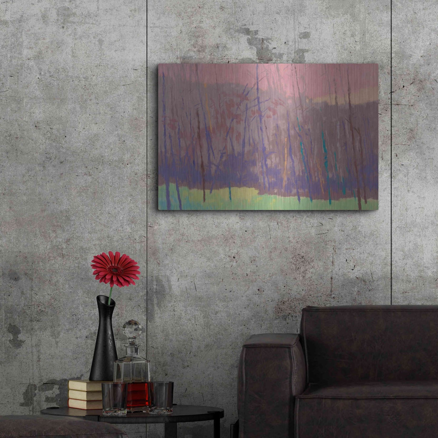 Luxe Metal Art 'Early Morning' by Mike Kelly, Metal Wall Art,36x24