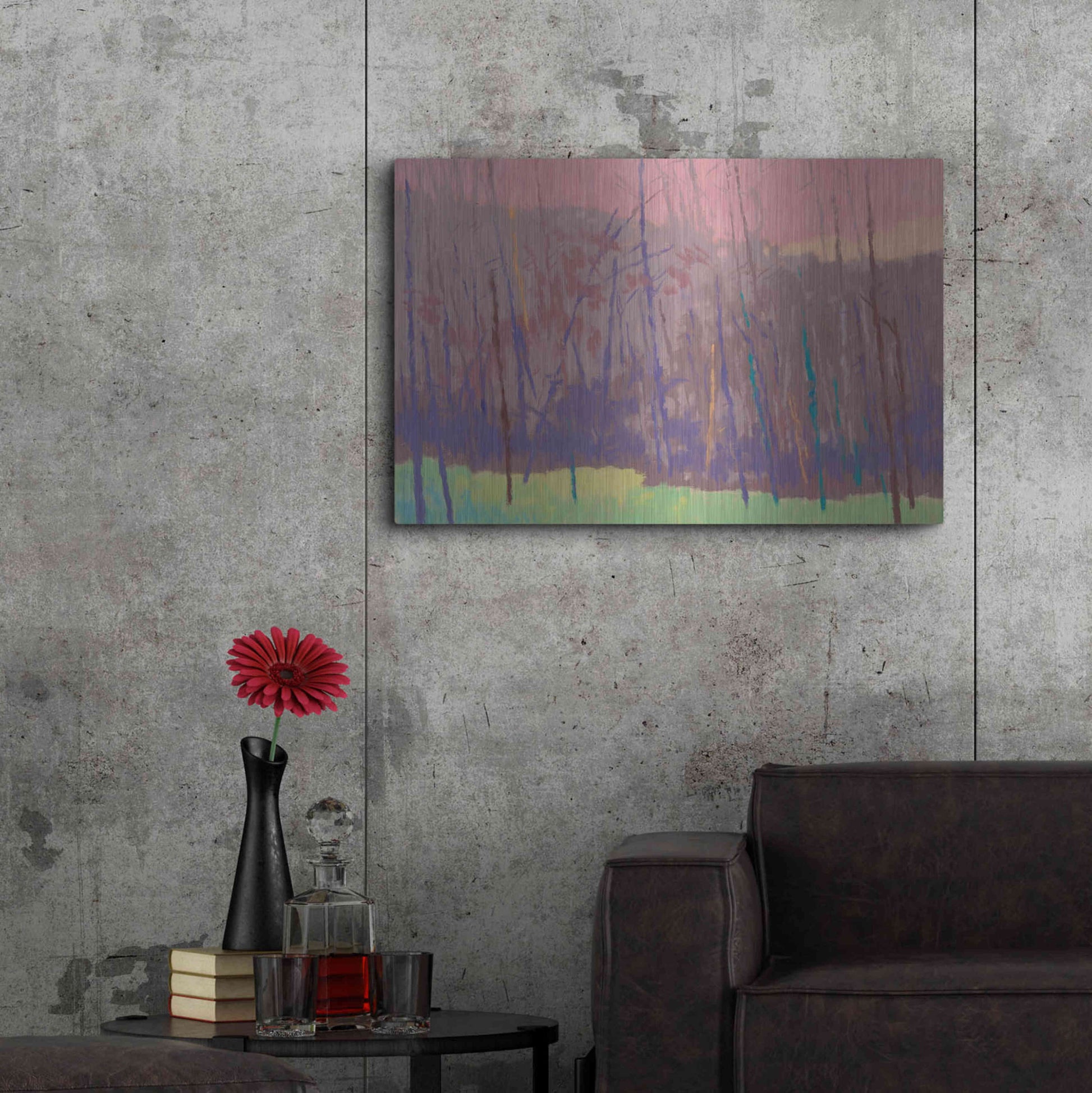 Luxe Metal Art 'Early Morning' by Mike Kelly, Metal Wall Art,36x24