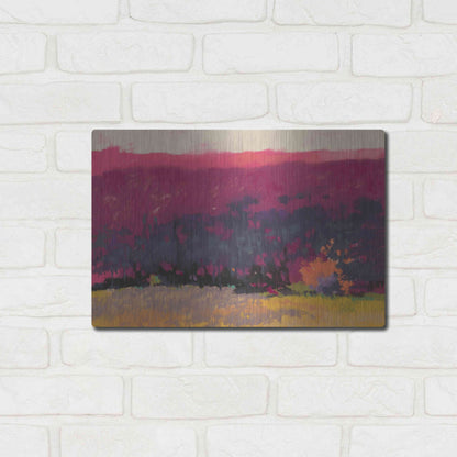 Luxe Metal Art 'Glow' by Mike Kelly, Metal Wall Art,16x12