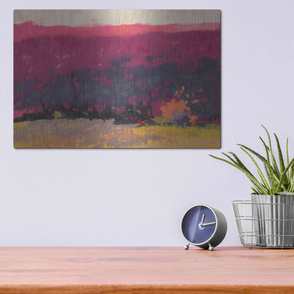 Luxe Metal Art 'Glow' by Mike Kelly, Metal Wall Art,16x12