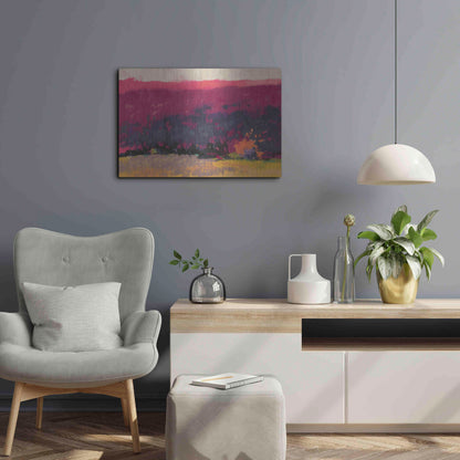 Luxe Metal Art 'Glow' by Mike Kelly, Metal Wall Art,24x16